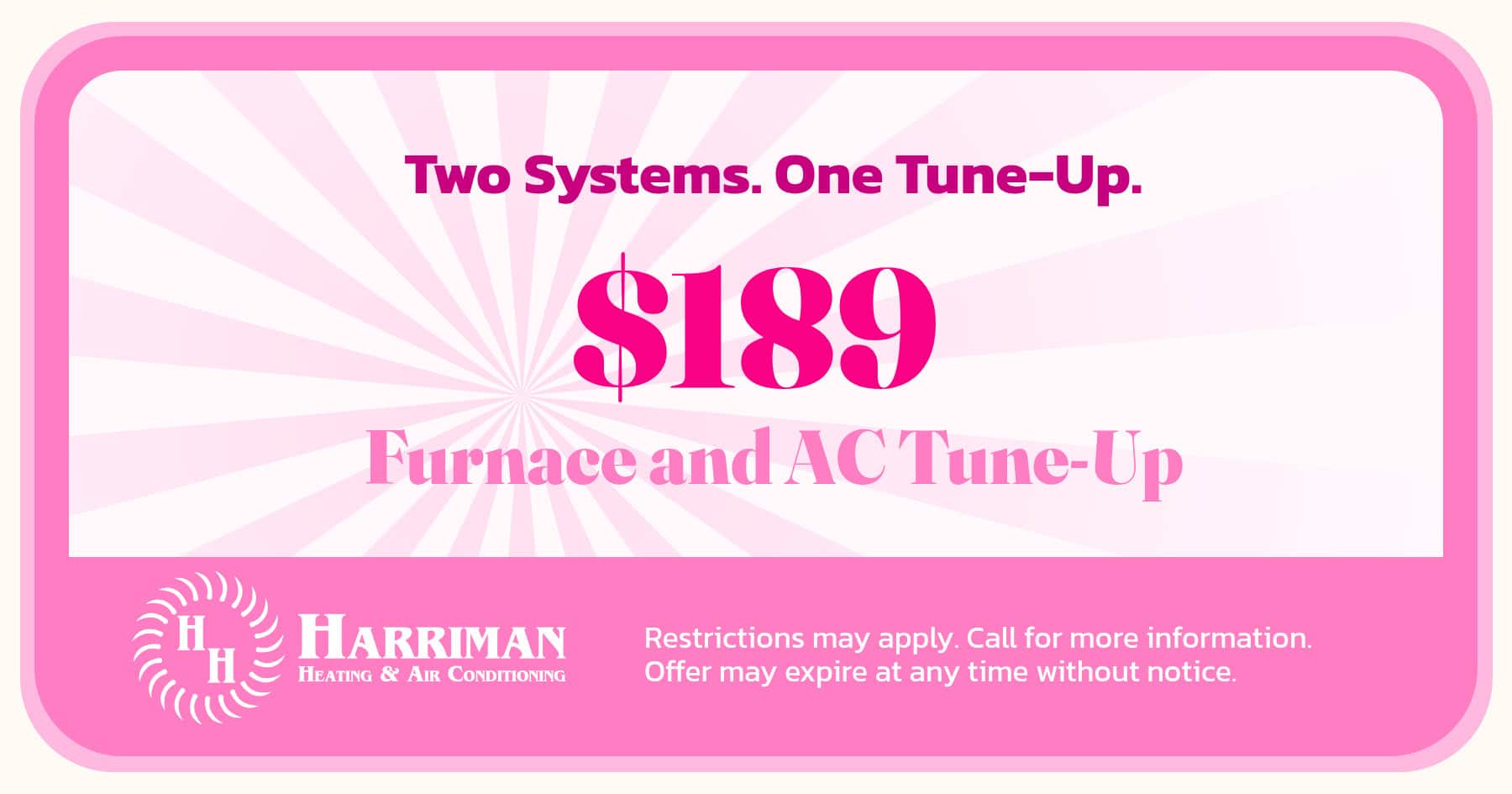 $189 Furnace and AC Tune-Up
